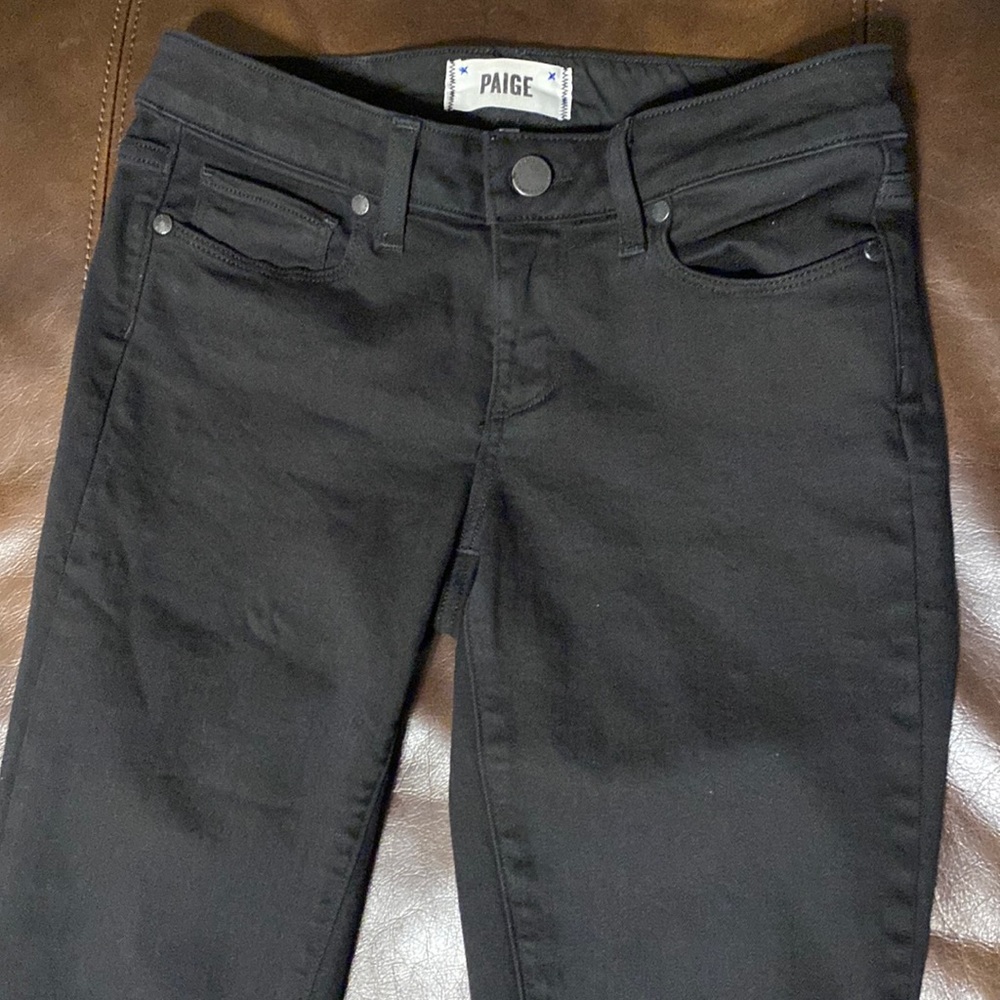 PAIGE Black Skyline Skinny Jeans
